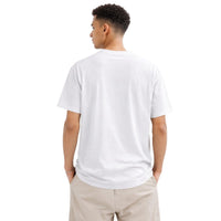 NOVEINO Parallel t-shirt in black with white graphic design, casual fit, made from soft cotton fabric.