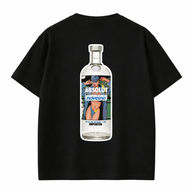 Original NOVEINO Beatles memorabilia card titled "Absolutely Drunk" featuring vintage-style artwork and branding.