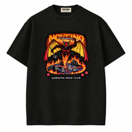 NOVEINO Hellfire Club Beatles memorabilia, vintage-style badge with intricate design and the band's iconic imagery.